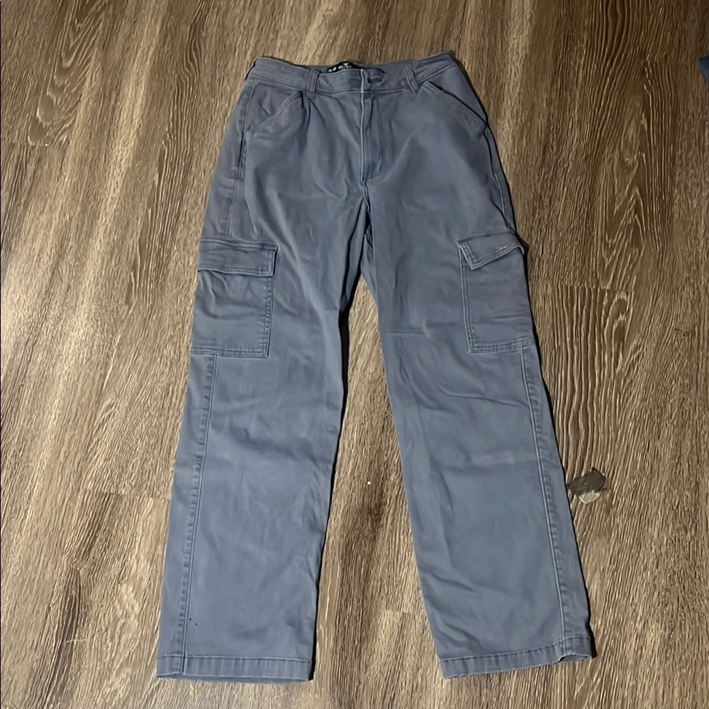 Woman’s hollister blue grey Cargo pants